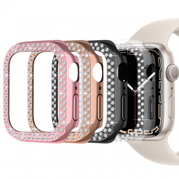 SPGUARD Case Compatible with Apple Watch Series 7 40mm Not Screen Protector Hard PC Bling Cases